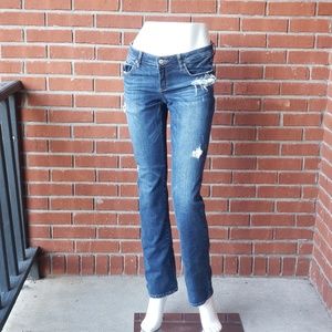 Abercrombie & Fitch Distressed Bootcut Jeans